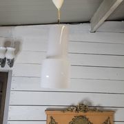 Suspension vintage en verre des années 60