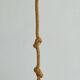 Large rope & jute pendant light, 1970s