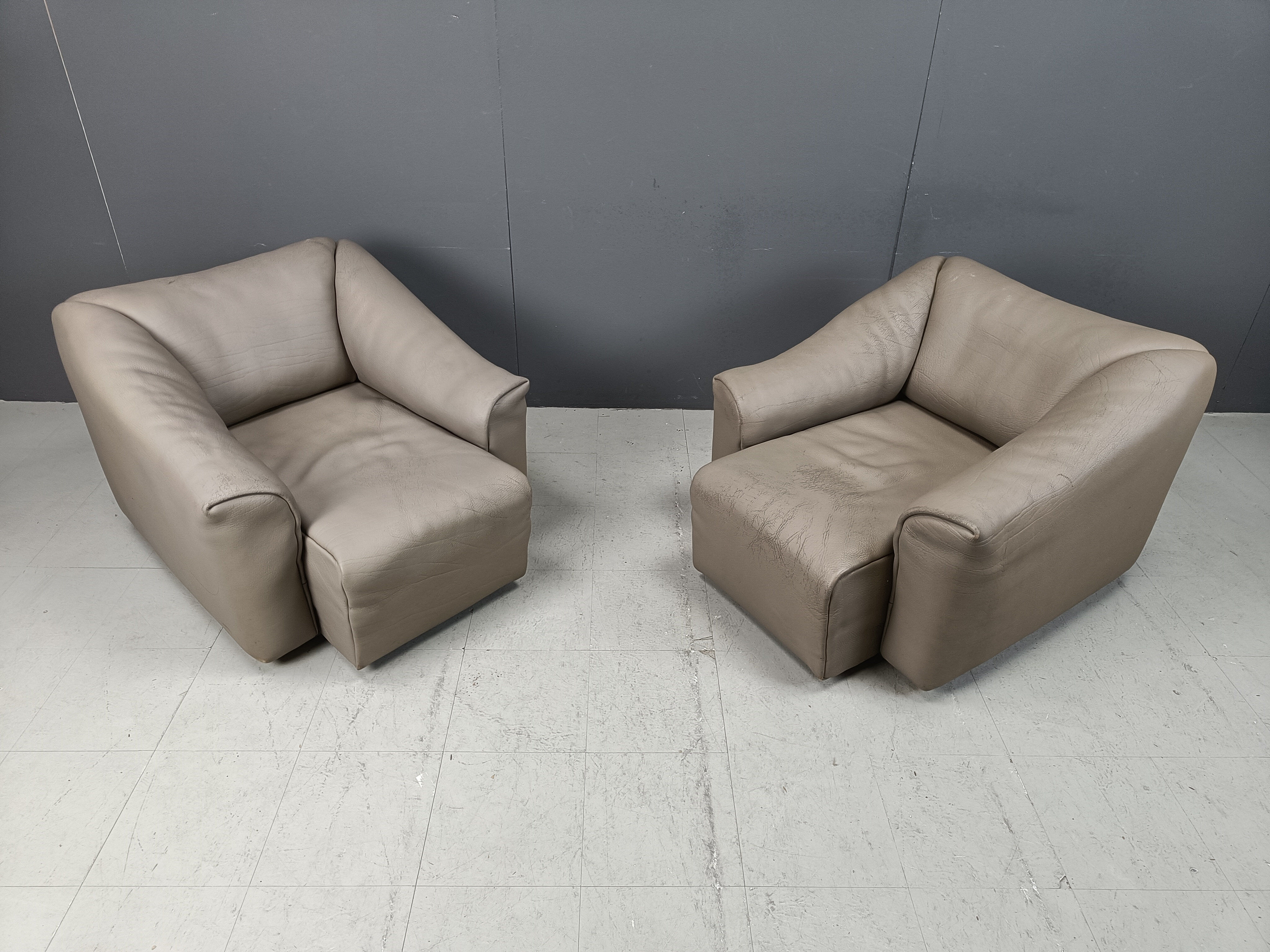 Pair of DS47 armchairs, 1970s