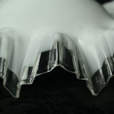 Toothed white opaline lampshade 30s