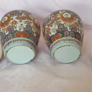 pair of Imari porcelain vases Japan 19th century height 34 cm