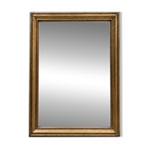 Miroir ancien en laiton de brasserie, 19ème