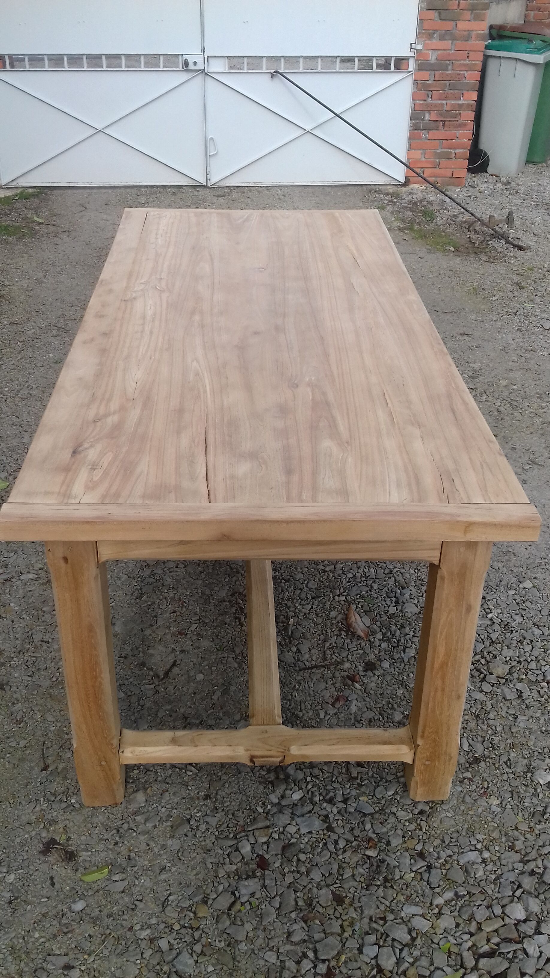 Farm table one drawer cherry wood gross