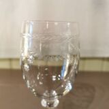Set of 9 crystal glasses from the Napoleon III period