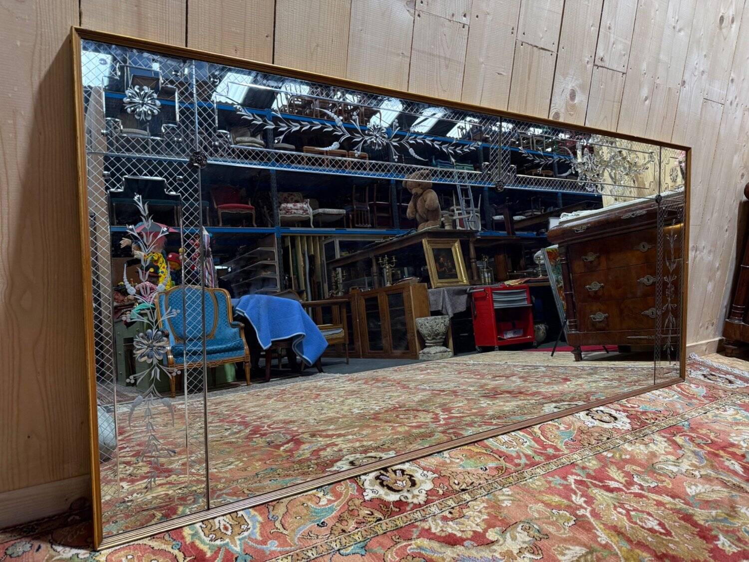 Bistro mirror - Venetian Art Nouveau style