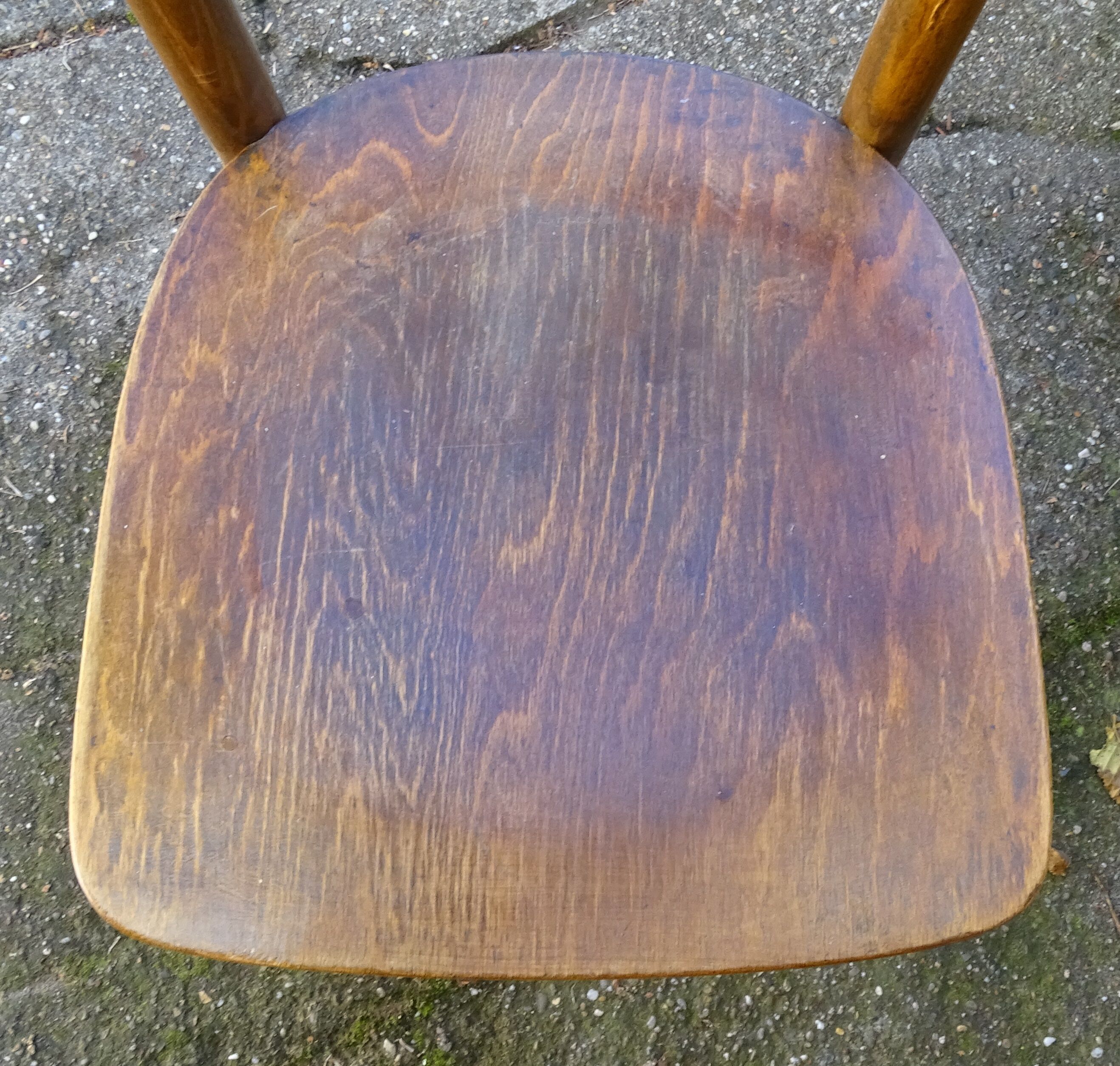 Lot of 2 chairs Thonet 1960 wood