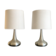 Jo Hammerborg's "Orient" brushed aluminium lamps for Fog & Morup, Denmark 1968