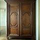 Louis XIV walnut wardrobe with arched panels – 18th century