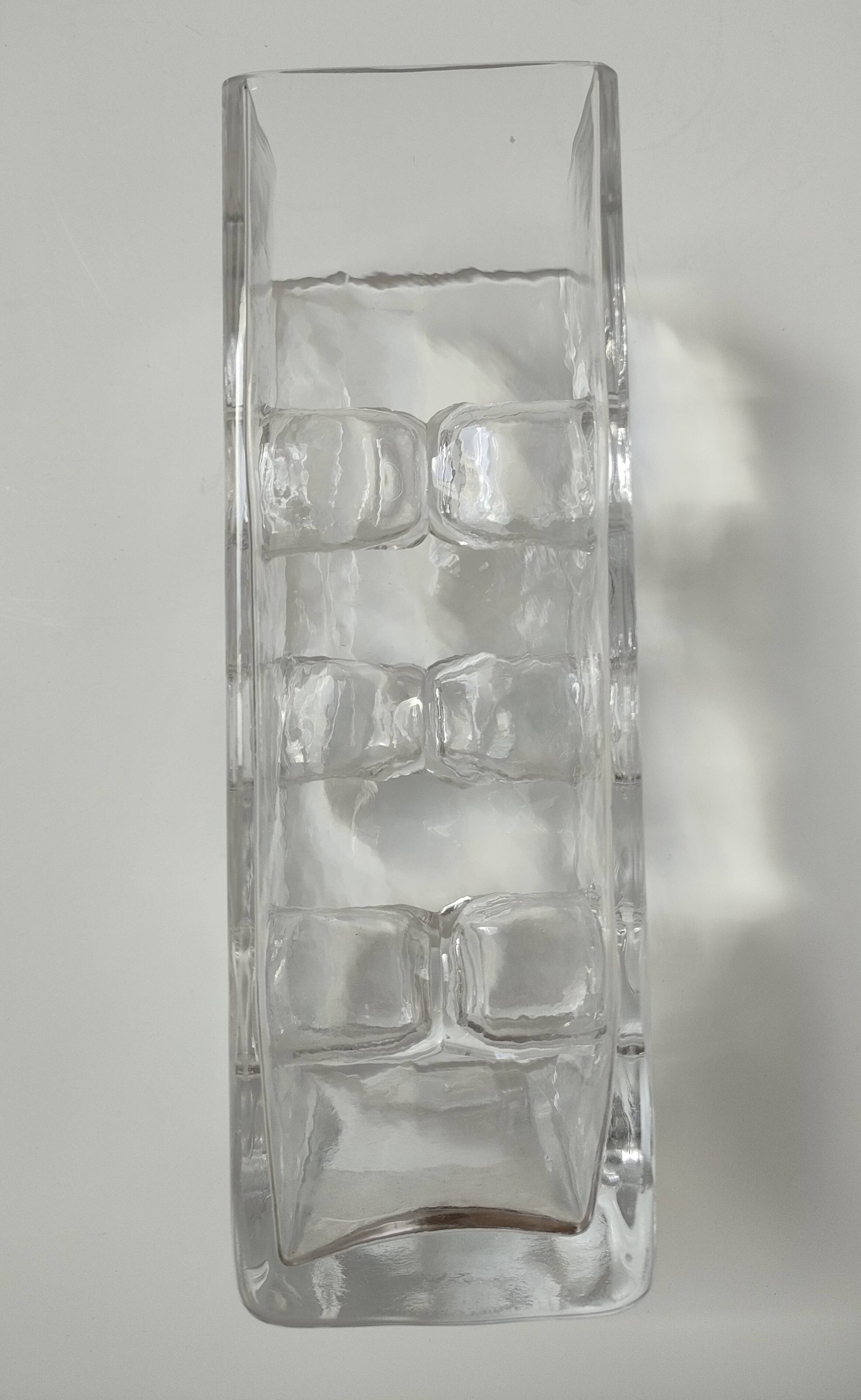Design glass vase by Claus Josef Riedel 60s-70s