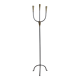 Candelabrum for the floor in wrought iron and brass.