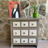 Castilian style wooden chest of drawers
