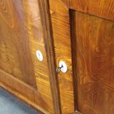 1930s Antique Cabinet with Writing Area in Walnut Finish ,Czechoslovakia