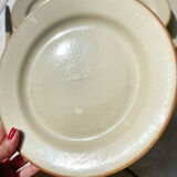 6 Flat plates in beige sandstone Tulowice Poland 1970