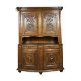 Alsatian buffet museum from the 17th century in walnut circa 1700