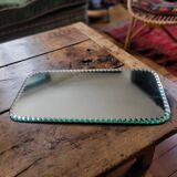 Rectangular mirror with molded edge — 1950s