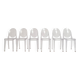 6 Victoria Ghost chairs by Philippe Starck for Kartell, after 2000.