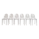 6 Victoria Ghost chairs by Philippe Starck for Kartell, after 2000.