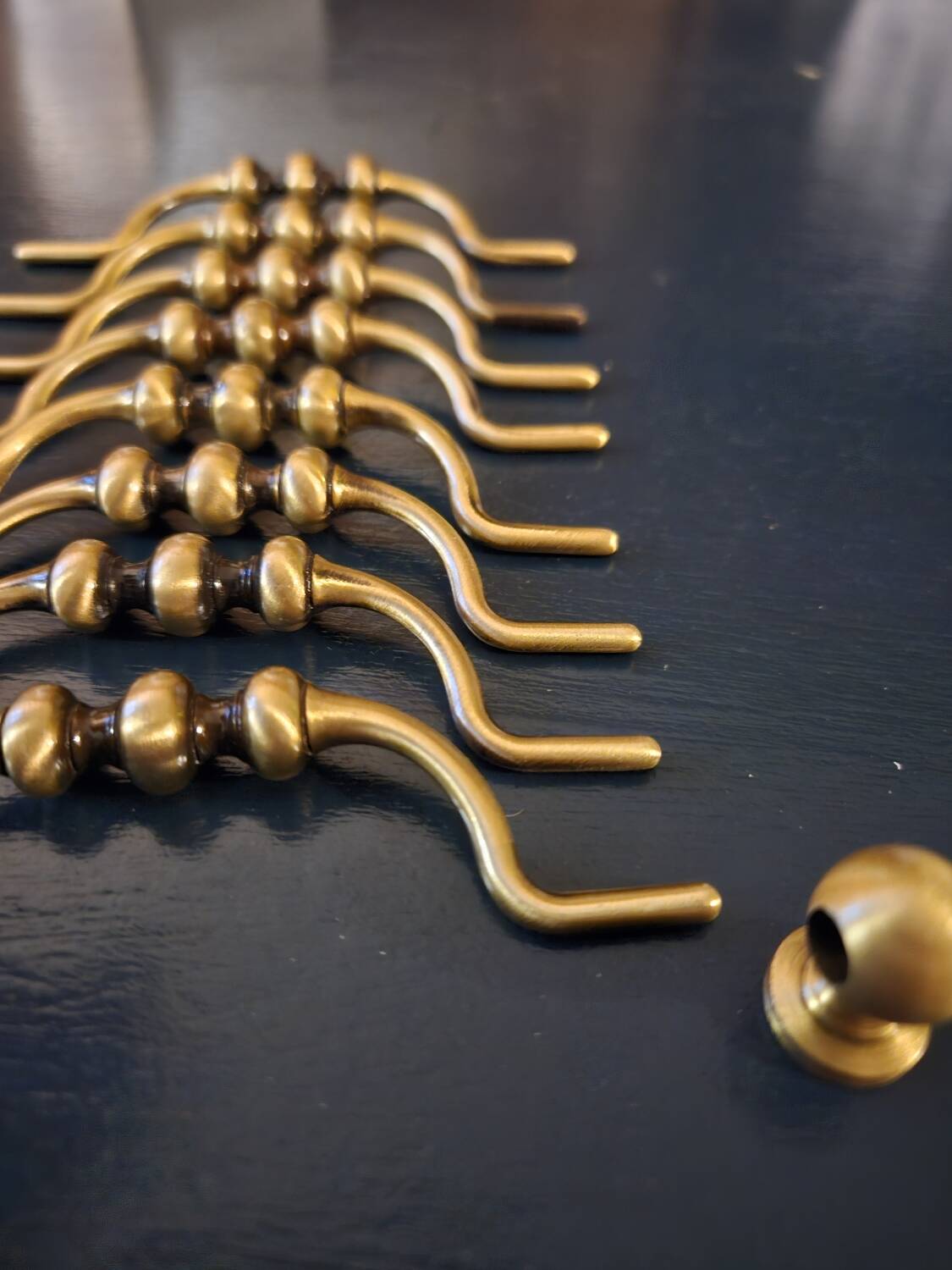 8 brass drop handles