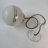 Paire d’anciennes suspensions verre granite vintage