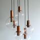 Large Copper & Glass Pendant Lamp from Raak, 1960s