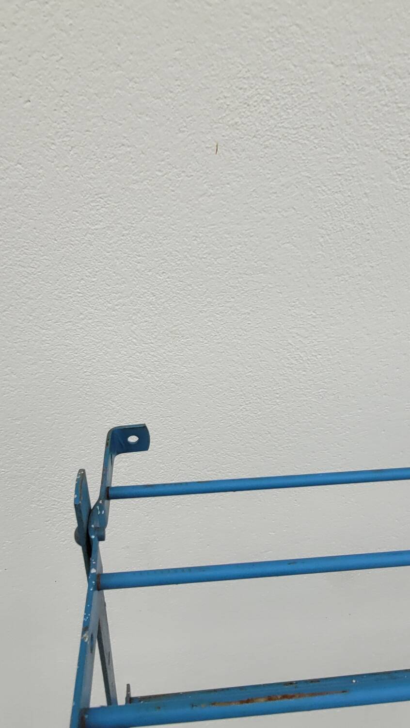 Set of 3 Rigidex iron storage locker shelves 1950s