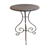 Table guéridon en fer forgé