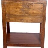 Old Burmese teak bedside furniture