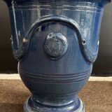 Vase d’Anduze émaillé bleu traditionnel – Modèle N°3 - 2