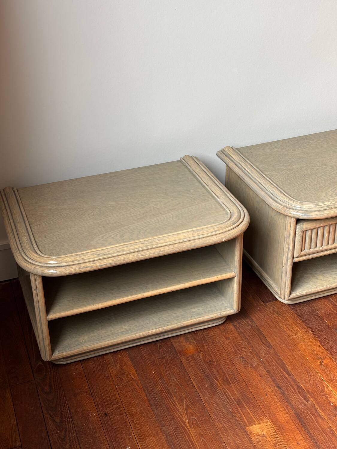 Vintage Maugrion bedside tables