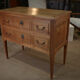Commode de style Louis XVl en merisier 2 tiroirs estampillée Lechevalier. P.