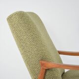 Pen armchair in green mottled