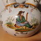 Bouquetière verseuse HD Henri Delcourt Boulogne gout faience bretonne Quimper