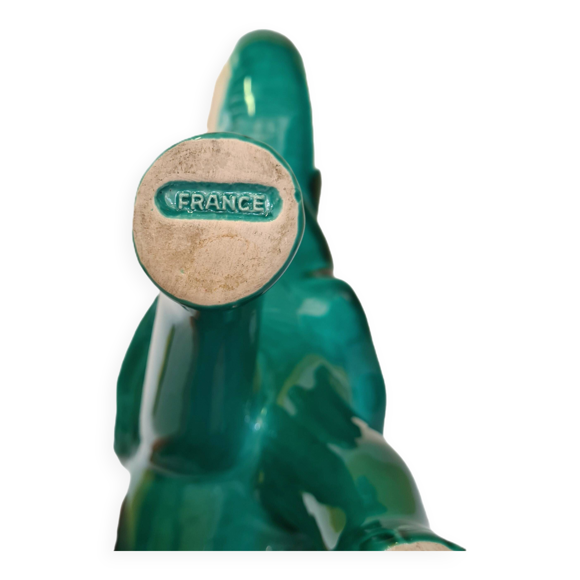 Statue d'éléphant en céramique française, années 1960