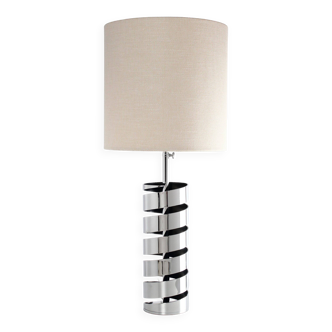 Jacques Charpentier, chrome metal lamp