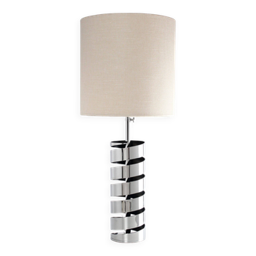Jacques Charpentier, chrome metal lamp