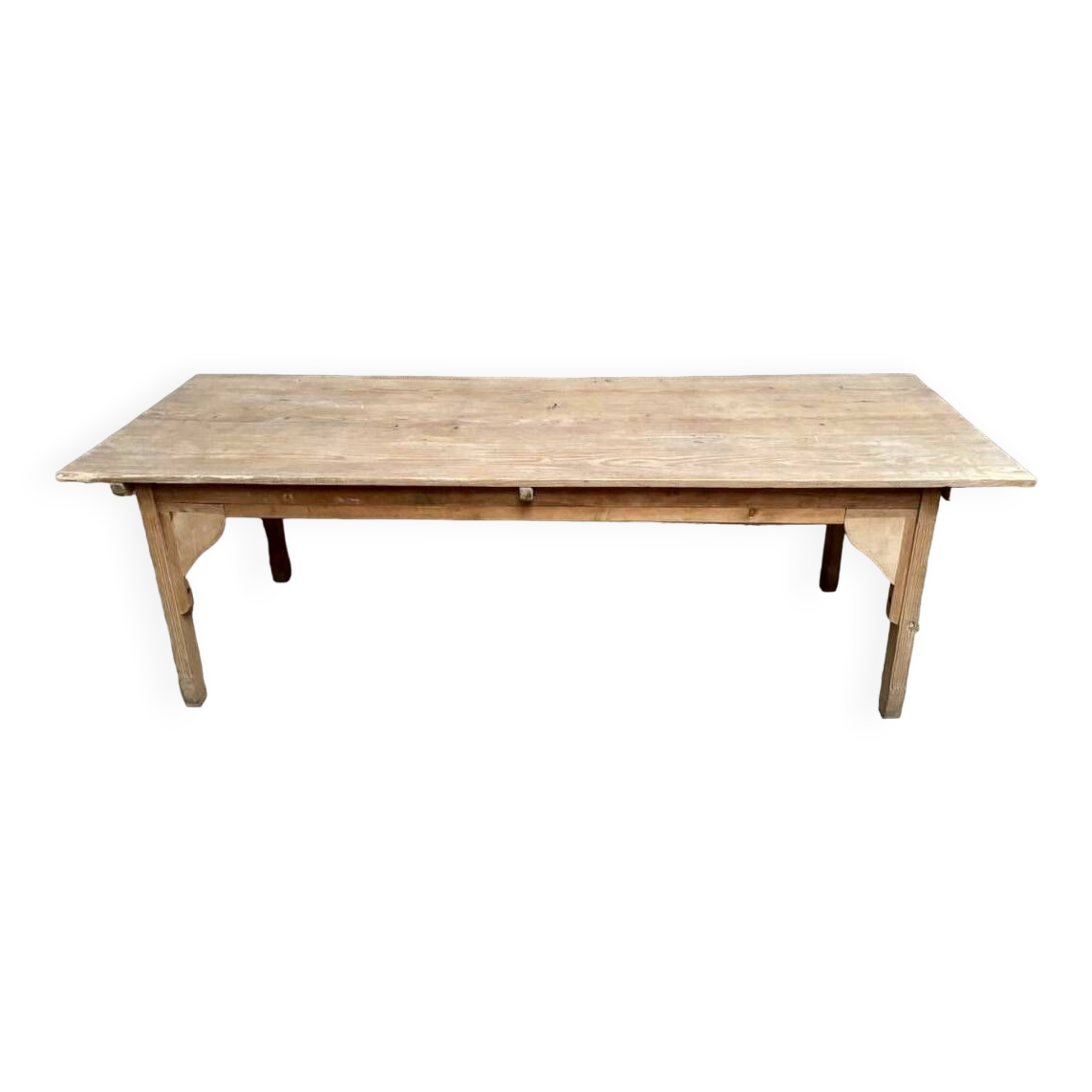 Large farm table solid wood draper table Length 240 cm