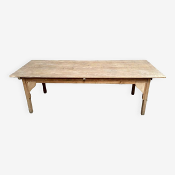 Large farm table solid wood draper table Length 240 cm