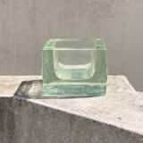 Empty pocket 70s molded glass