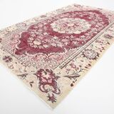 6x9 Rug For Classic Room Burgundy Vintage Persian Rug, 175x282Cm SK5137