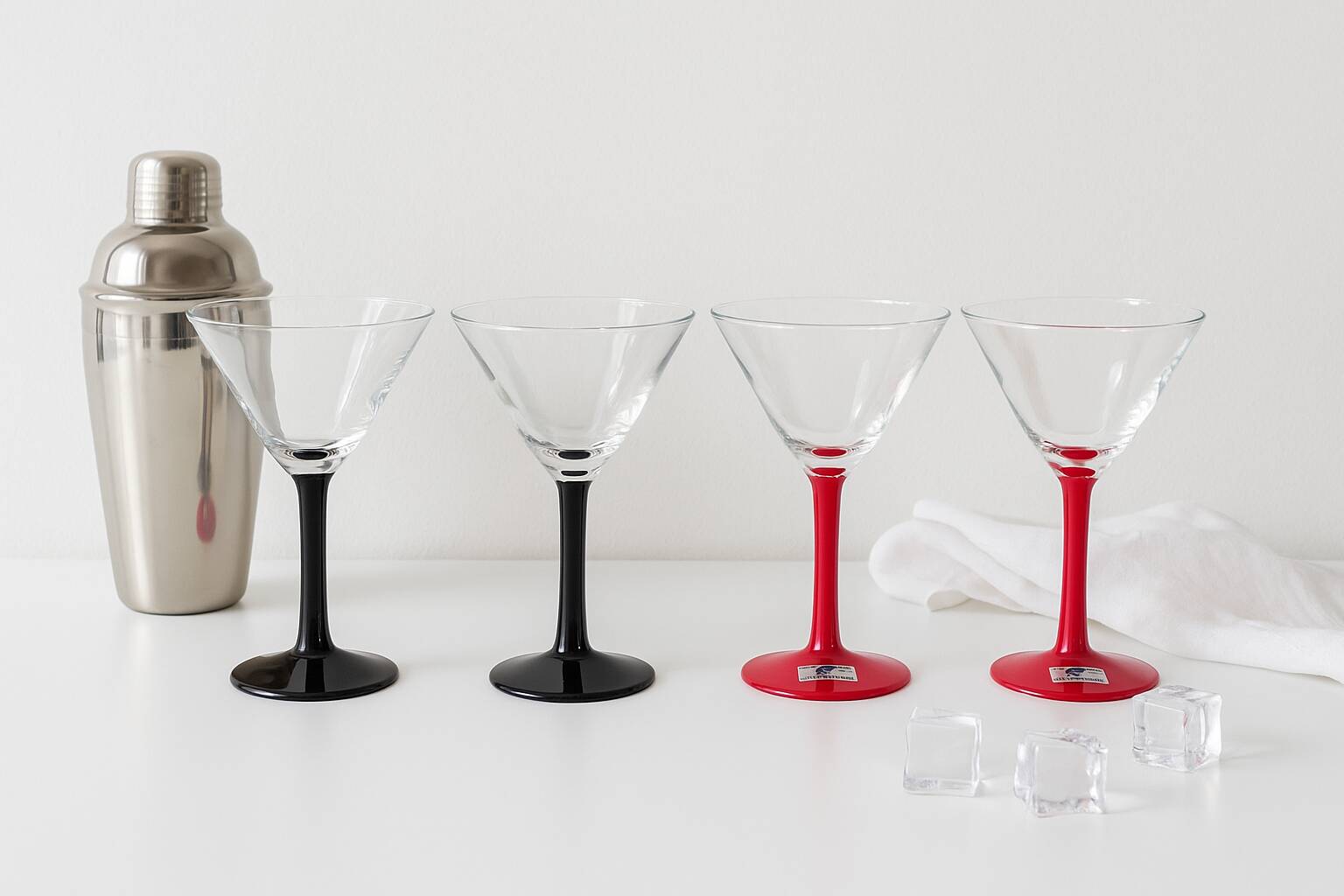 Set of 4 vintage Leonardo martini glasses: Joy collection from the 90s
