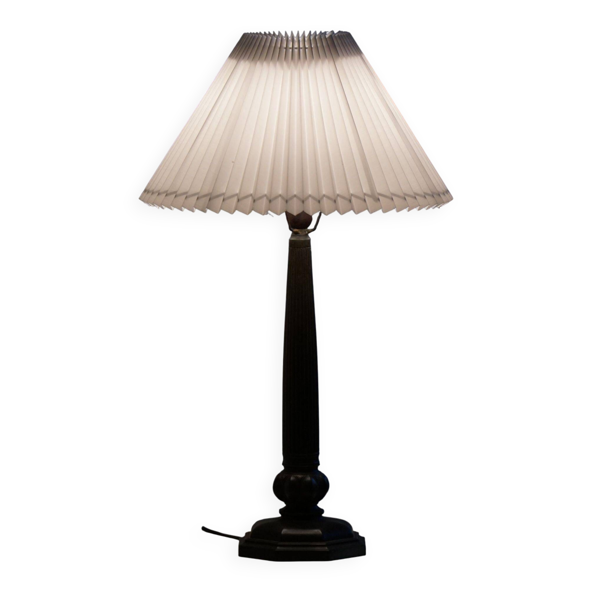 Rare Danish Art Nouveau table lamp by Just Andersen in Diskometal, Model 2288, 1920 (Set of 2)