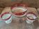 Lot saladier et ses 2 coupes cristal