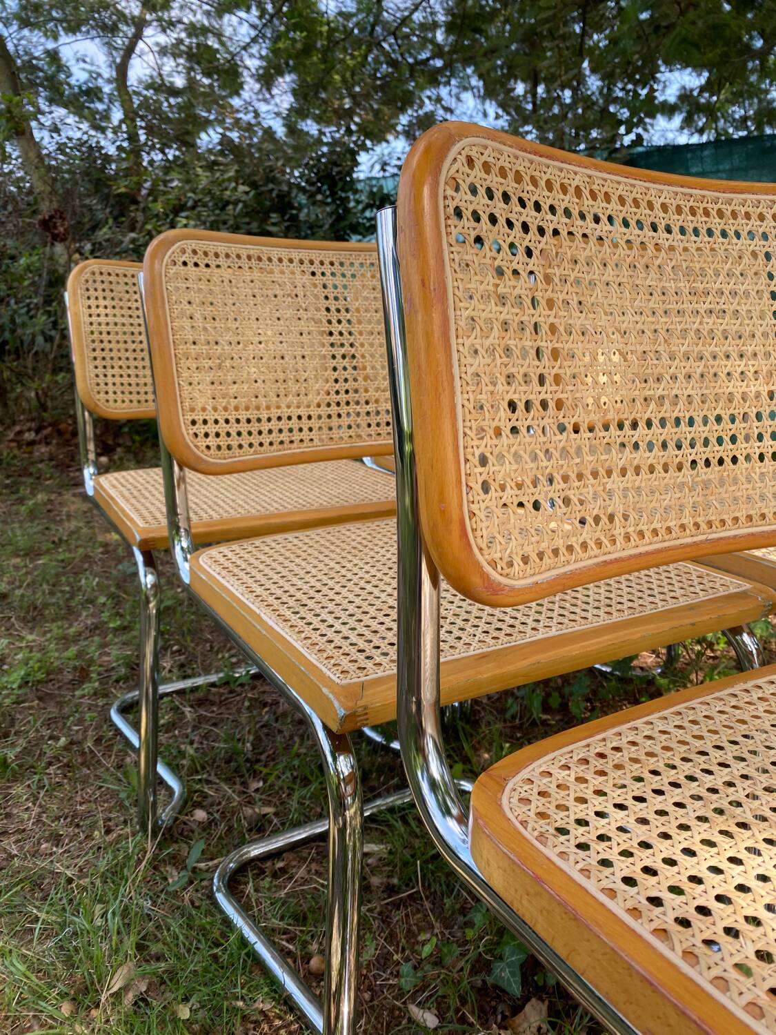 Set of 6 B32 chairs by Marcel Breuer