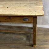 Genuine old farmhouse table stripped and varnished