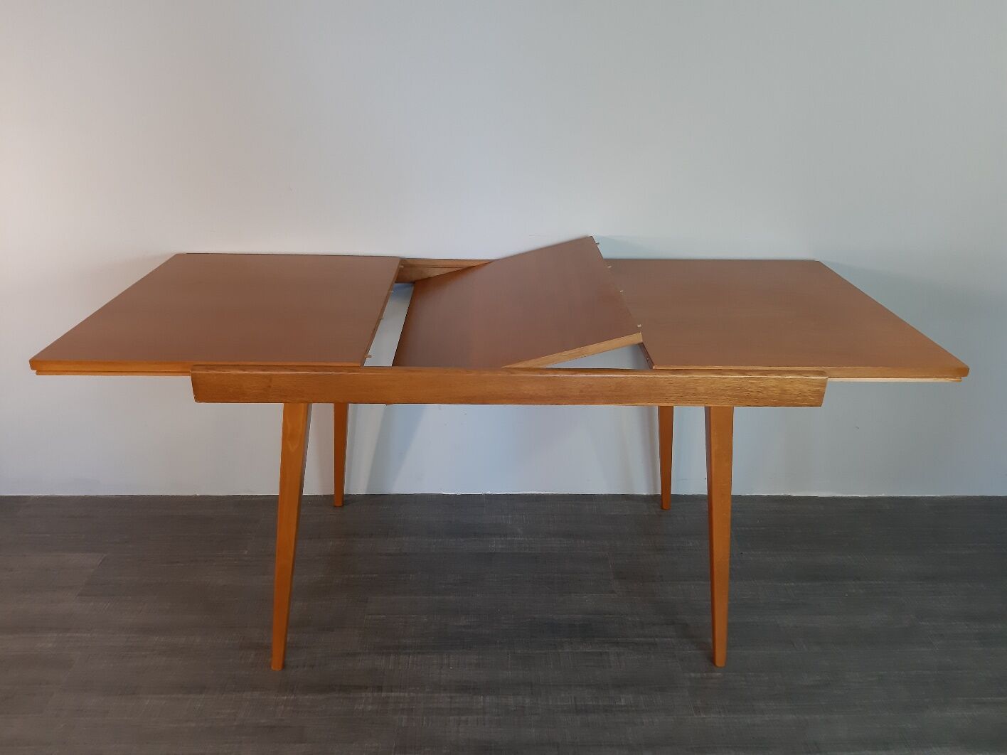 Extended table in Jiràk Beech by Tatra,  Czechoslovakia 1960