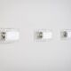Set of three La Murrina wall lamps in Murano glass