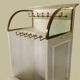 Vintage store display wood and brass