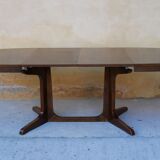 Oval dining table extendable by Baumann