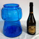 Champagne bucket vintage blue glass cork