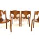 Pozzi dining chairs set of 4 by Augusto Savini